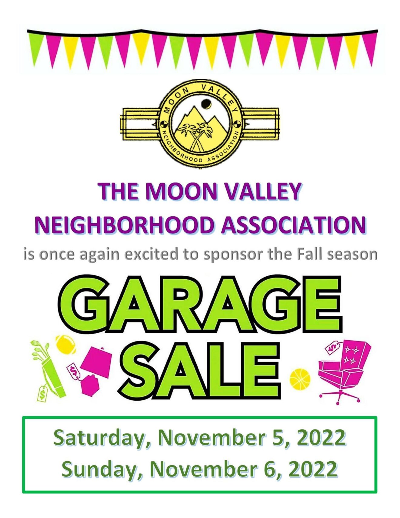 Moon Valley Garage Sale Thunderbird Parent Association